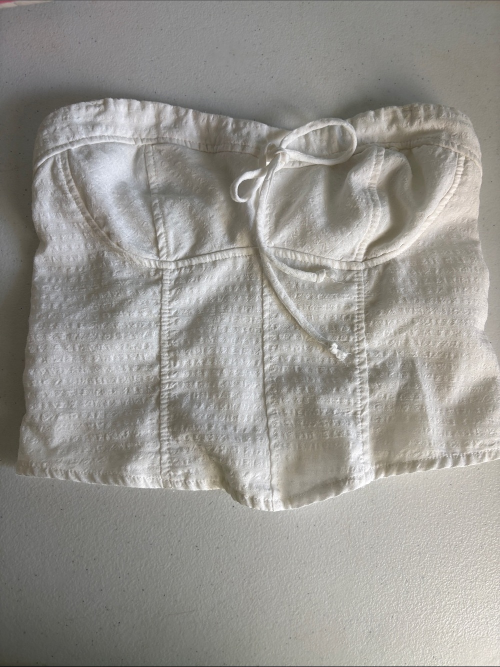 Kirious Women’s White Strapless Bustier Size S